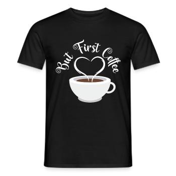 Caffeine Morning Breakfast Drink Collection - Men's T-Shirt - black - Front - AI Model Male 178 light (178cm)