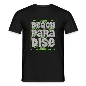 Vacances Sun Island Sable - T-shirt homme - noir - Devant - AI Model Male 178 light (178cm)