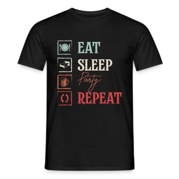 Celebration booze funny beer - Men's T-Shirt - black - Front - AI Model Male 178 light (178cm)