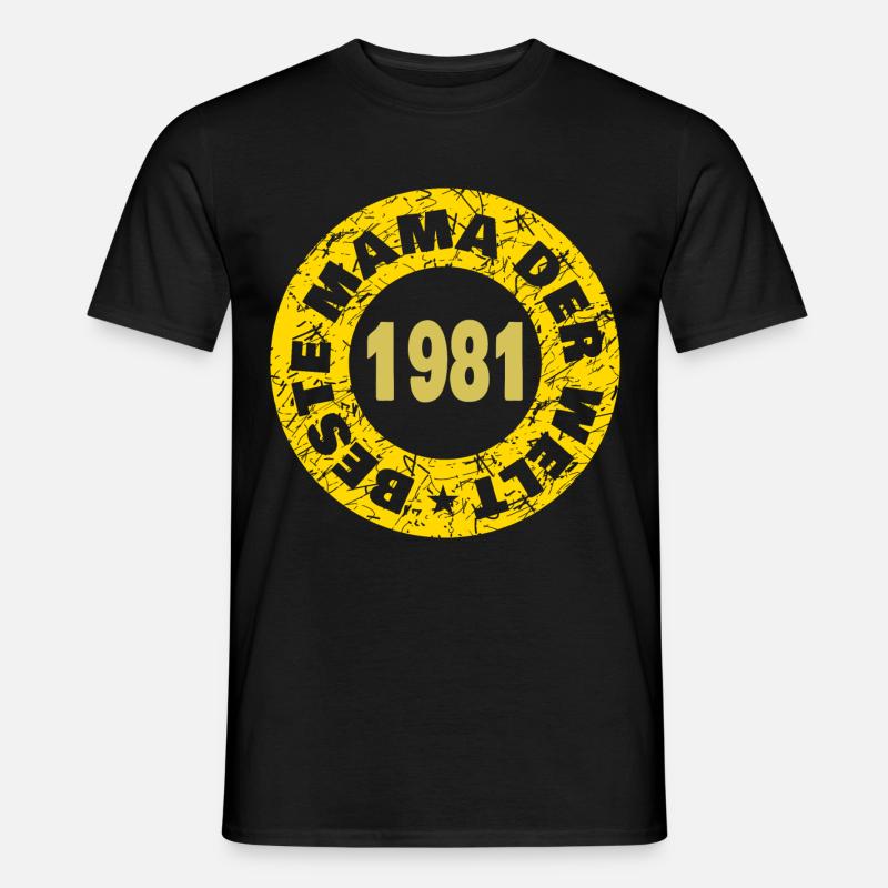 Jahr 1981 - Männer T-Shirt - Schwarz