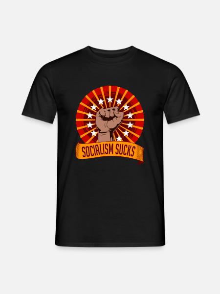 Socialism Slow Economical Growth Collection - Men's T-Shirt - black