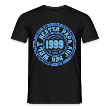Jahr 1999 - Männer T-Shirt - Schwarz - Vorne - AI Model Male 178 light (178cm)