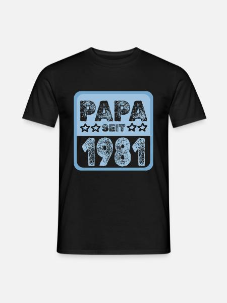 Jahr 1981 - Männer T-Shirt - Schwarz