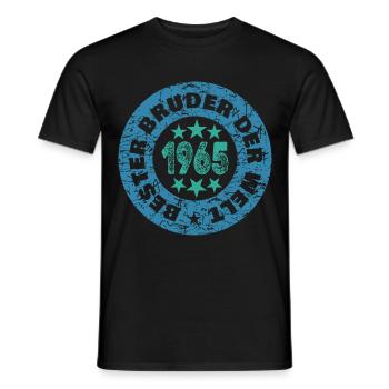 1965 1965 - Männer T-Shirt - Schwarz - Vorne - AI Model Male 178 light (178cm)