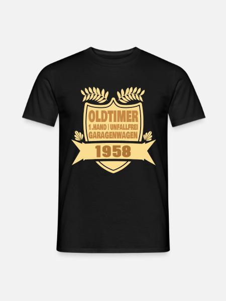 Jahr 1958 - Männer T-Shirt - Schwarz