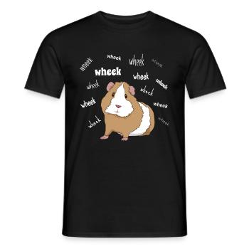 Wheek Mignon Cochon d'Inde Chemise Pour Les - T-shirt homme - noir - Devant - AI Model Male 178 light (178cm)