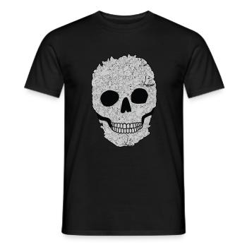 Skull Persian Cute Feline Feral Meow Pet Animals - Männer T-Shirt - Schwarz - Vorne - AI Model Male 178 light (178cm)
