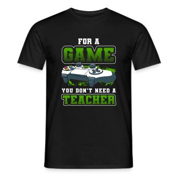 Ordinateur PC Nerd - T-shirt homme - noir - Devant - AI Model Male 178 light (178cm)