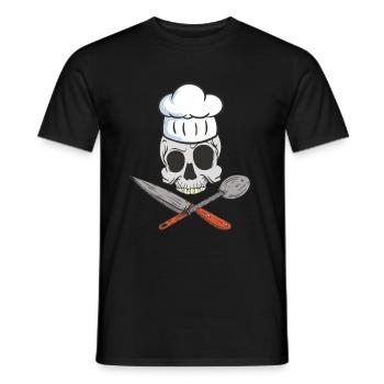 Bake Food Butter Snack Cake Baking T-shirt Design - Männer T-Shirt - Schwarz - Vorne - AI Model Male 178 light (178cm)