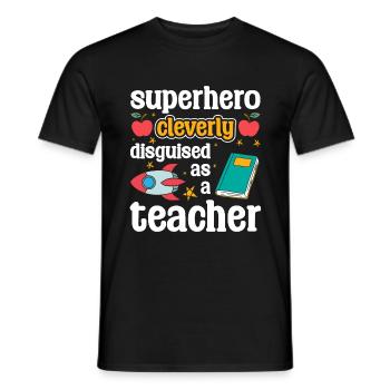 Everyday Cloak Superpowers - Men's T-Shirt - black - Front - AI Model Male 178 light (178cm)