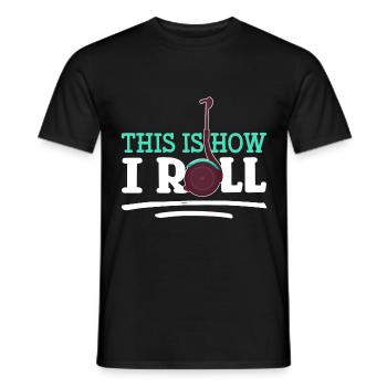 Segway Driver Driving Tours - Men's T-Shirt - black - Front - AI Model Male 178 light (178cm)