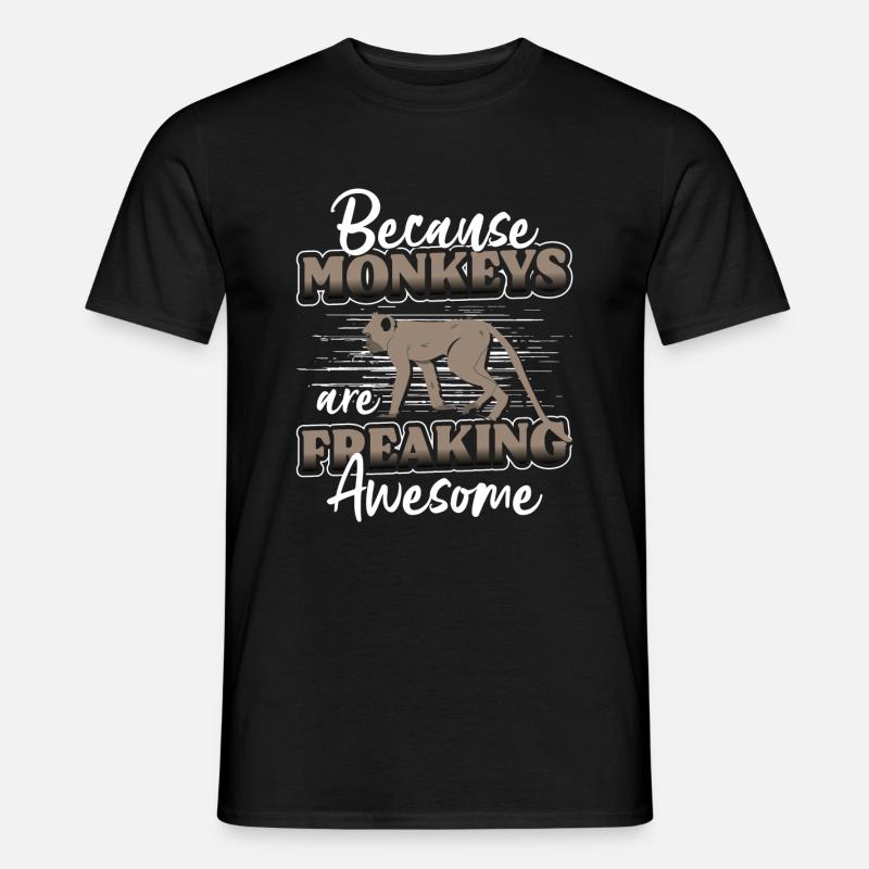 Monkey Monkey Ape Silly - Men’s T-shirt - black