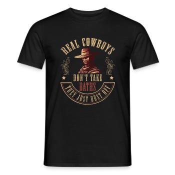 Western Rodeo Revolver Amerika - Männer T-Shirt - Schwarz - Vorne - AI Model Male 178 light (178cm)