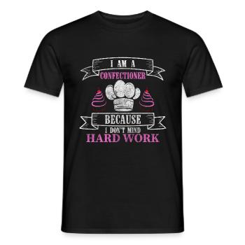 Chef pâtissier Baker Muffin - T-shirt homme - noir - Devant - AI Model Male 178 light (178cm)