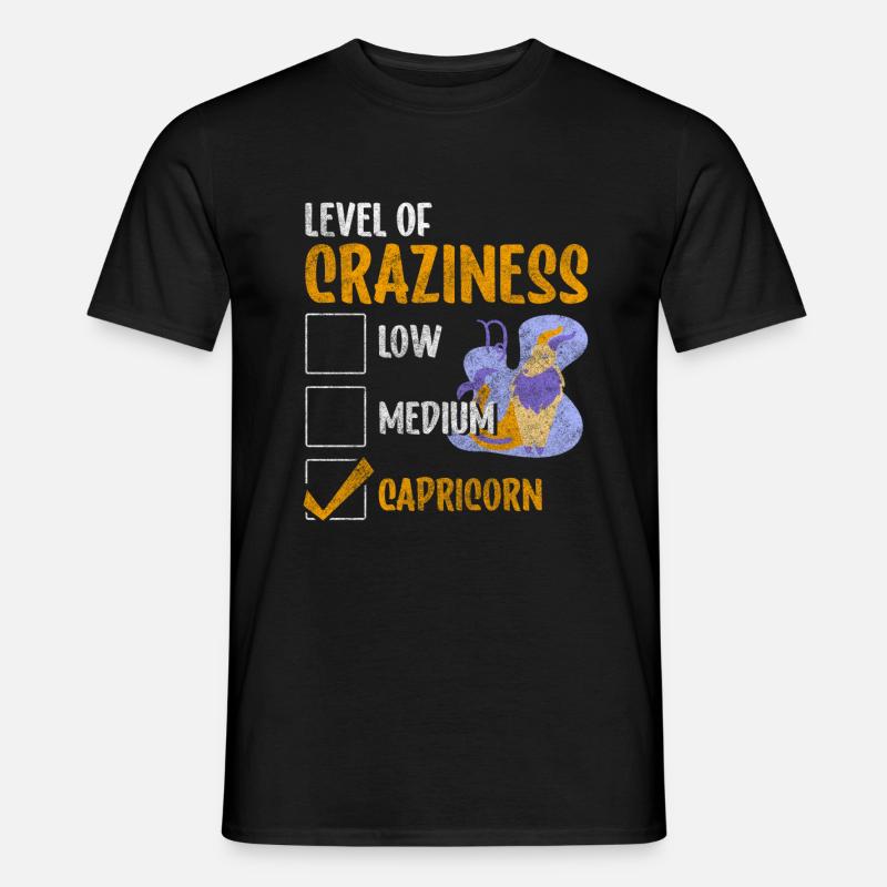 Steinbock Element Erde Aberglaube - Männer T-Shirt - Schwarz