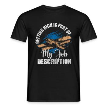 Flugzeug Modellbau Segelflieger - Männer T-Shirt - Schwarz - Vorne - AI Model Male 178 light (178cm)