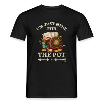 Casino Gambling Hold’em Game - T-shirt homme - noir - Devant - AI Model Male 178 light (178cm)