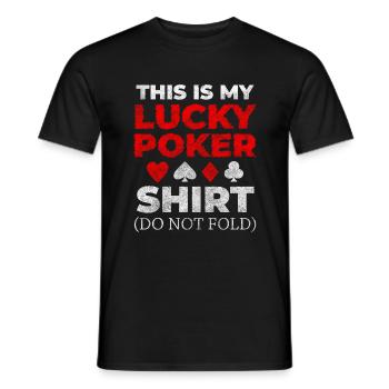 Ace Card Game Double Head All In - T-shirt homme - noir - Devant - AI Model Male 178 light (178cm)