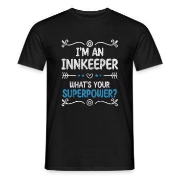 Wirt Party Bar Tabak - Männer T-Shirt - Schwarz - Vorne - AI Model Male 178 light (178cm)