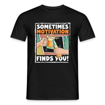 Comic Speech Bubble Colorful - Men's T-Shirt - black - Front - AI Model Male 178 light (178cm)