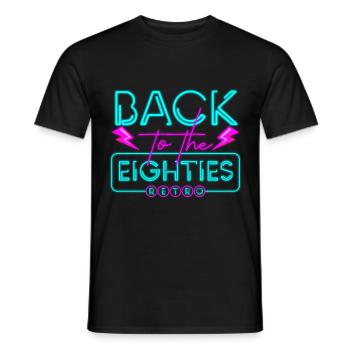 Luminous Colors Cool Costume Neon Party - Men's T-Shirt - black - Front - AI Model Male 178 light (178cm)