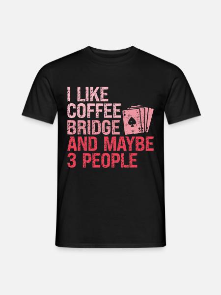 Joueur de bridge Fille Joueur de bridge Paroles Humour - T-shirt homme - noir