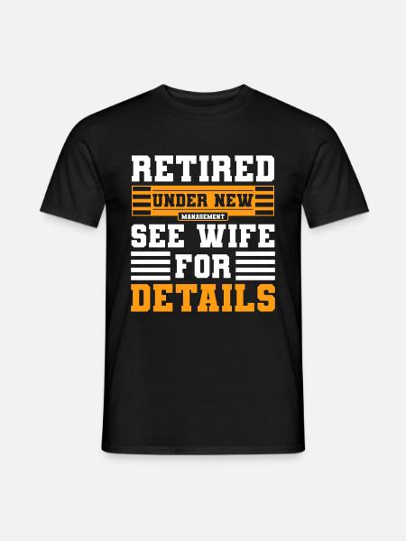 Ruhestand Pensionär Großvater - Mænd T-shirt - sort