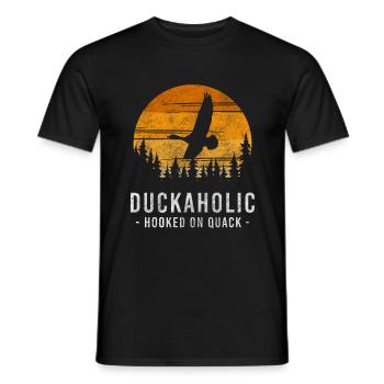 Ducks Rubber Duck - Men's T-Shirt - black - Front - AI Model Male 178 light (178cm)