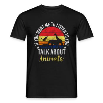 Animal Welfare Animal Animal Lovers - Men's T-Shirt - black - Front - AI Model Male 178 light (178cm)