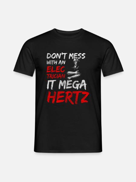 Elektriker Männer Hochspannung - Männer T-Shirt - Schwarz