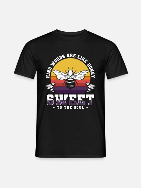 Honey, bees, insects - Men's T-Shirt - black