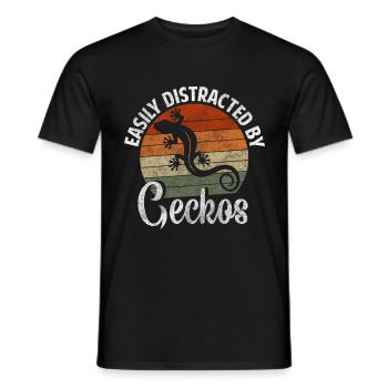 Reptilie Eidechse Tier Reptilienliebhaber - Männer T-Shirt - Schwarz - Vorne - AI Model Male 178 light (178cm)