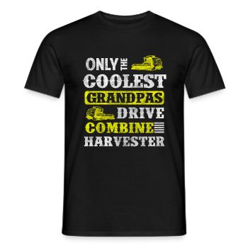 Harvest farmer vegetables - Men's T-Shirt - black - Front - AI Model Male 178 light (178cm)