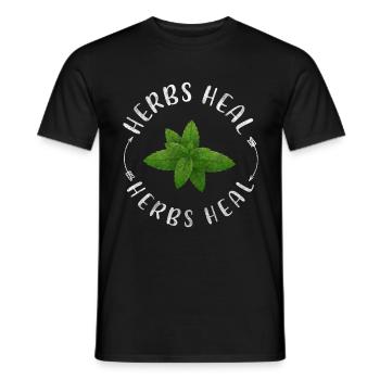 Plantes médicinales Healing Health Pharmacie - T-shirt homme - noir - Devant - AI Model Male 178 light (178cm)