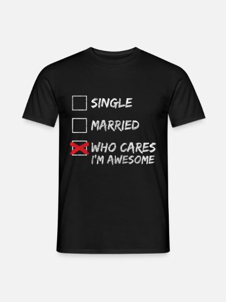Kein Interesse Lebenseinstellung Zynischer Spruch - Männer T-Shirt - Schwarz