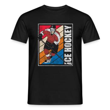 Équipe Sport Puck - T-shirt homme - noir - Devant - AI Model Male 178 light (178cm)