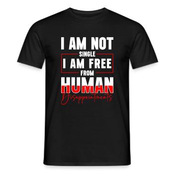 Seul amour solitaire - T-shirt homme - noir - Devant - AI Model Male 178 light (178cm)