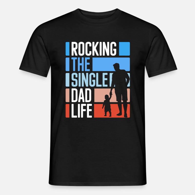 Single Relationship Single Lonely - Men’s T-shirt - black