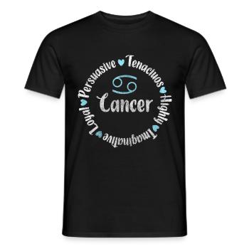 Zodiac sign June - Men's T-Shirt - black - Front - AI Model Male 178 light (178cm)