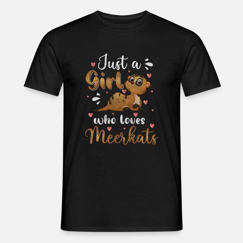 Erdmännchen Gruppe - Männer T-Shirt - Schwarz