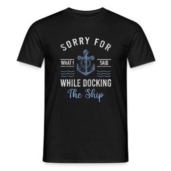 Voile, Navigation, Plage, Maritime - T-shirt homme - noir - Devant - AI Model Male 178 light (178cm)