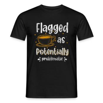 Problèmes Fun Satire Positif - T-shirt homme - noir - Devant - AI Model Male 178 light (178cm)