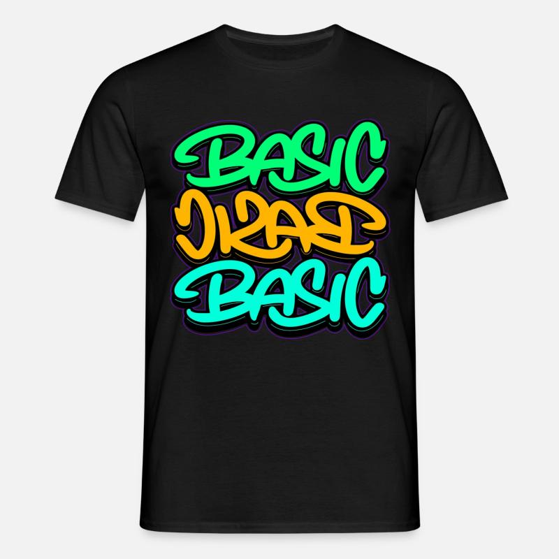 Basic, Design, Handstyle, Art - Men's T-Shirt - black