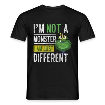 Horror Schrecklich Kostüm - Männer T-Shirt - Schwarz - Vorne - AI Model Male 178 light (178cm)
