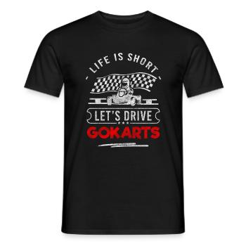 Pilote de course Karting Hobby - T-shirt homme - noir - Devant - AI Model Male 178 light (178cm)