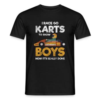 Coureurs, pilotes, courses, gagnants - T-shirt homme - noir - Devant - AI Model Male 178 light (178cm)