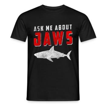 Dents de prédateur de requin - T-shirt homme - noir - Devant - AI Model Male 178 light (178cm)