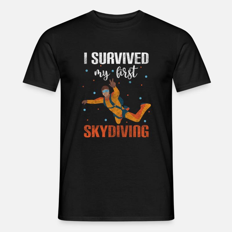 Skydiver Sky Freefall Base Jump - Men's T-Shirt - black
