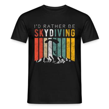Parachute Adrénaline - T-shirt homme - noir - Devant - AI Model Male 178 light (178cm)