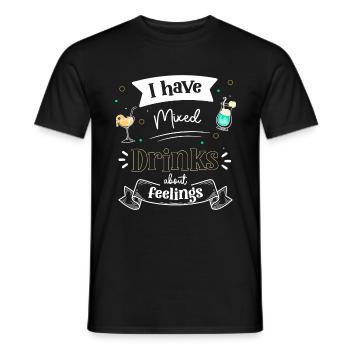 Cocktail Alcohol Bottle - Men's T-Shirt - black - Front - AI Model Male 178 light (178cm)